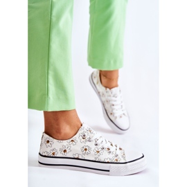 PS1 Zapatillas bajas de mujer con flores blancas Janey blanco 7
