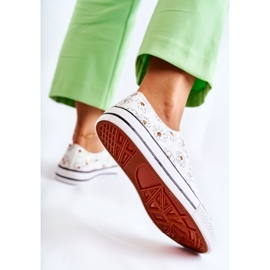 PS1 Zapatillas bajas de mujer con flores blancas Janey blanco 4