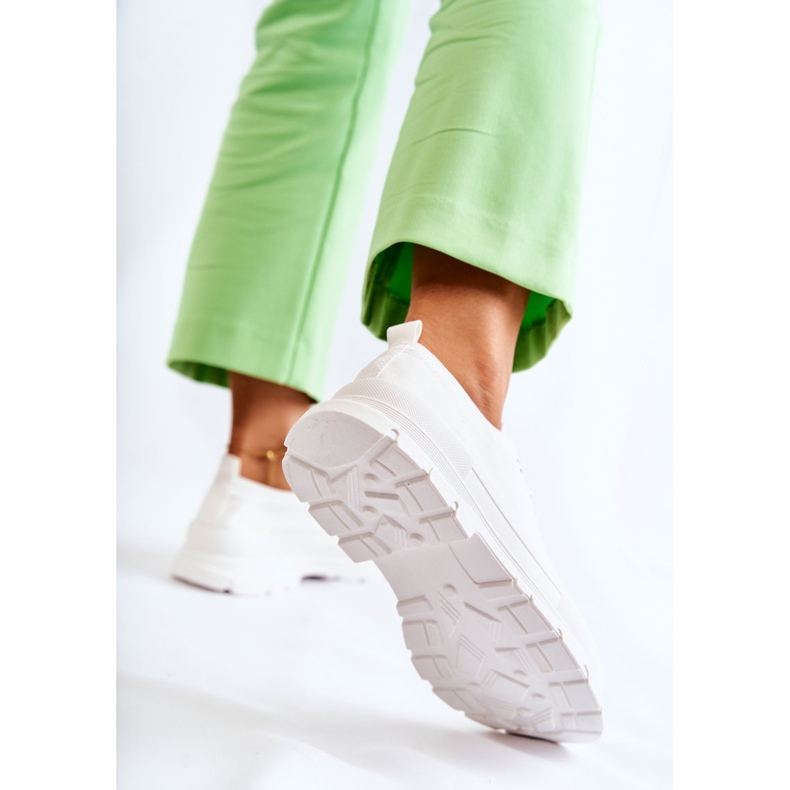 PG1 Deportivas de Mujer de Material Bajo Blanco Gueso 2