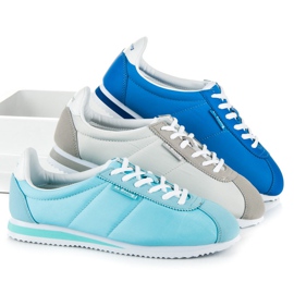 Ax Boxing Calzado deportivo atado azul 1