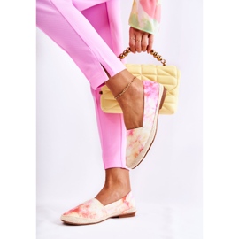 PG1 Alpargatas Mujer Slip-On Rosa-Amarillo Santana beige 2