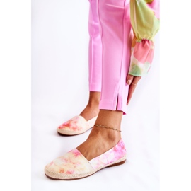 PG1 Alpargatas Mujer Slip-On Rosa-Amarillo Santana beige rosado 7