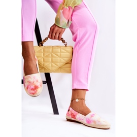 PG1 Alpargatas Mujer Slip-On Rosa-Amarillo Santana beige rosado 4