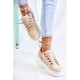 PG1 Deportivas Mujer Piel Beige Salmira 7