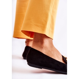 PG1 Mocasines De Mujer En Ante Con Decoración Black Reality negro 6