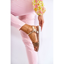 PG1 Sandalias Mujer Con Circonitas Doradas Sorrita dorado 2