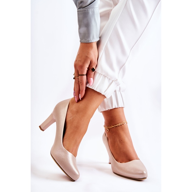 Zapatos De Salón De Mujer Sergio Leone Oro Brillante Orsola dorado 2