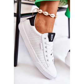 Zapatillas Mujer Piel Big Star HH274071 Blanco y Negro 7