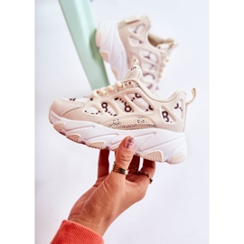 FR1 Deportivas Infantiles Beige Dalia marrón 8