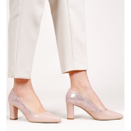 Marco Shoes Zapatos de salón para mujer en color rosa empolvado rosado 1