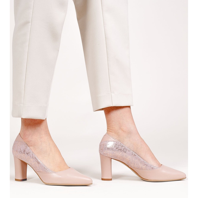 Marco Shoes Zapatos de salón para mujer en color rosa empolvado 1