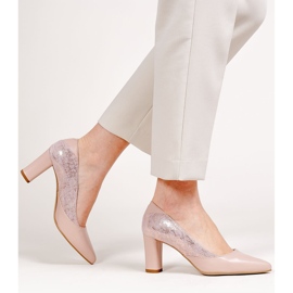 Marco Shoes Zapatos de salón para mujer en color rosa empolvado rosado 2