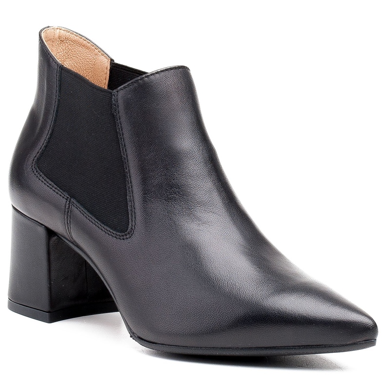 Marco Shoes Botas finas y bajas 1325B con goma negro 1