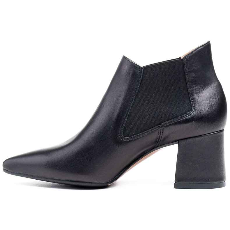 Marco Shoes Botas finas y bajas 1325B con goma negro 2