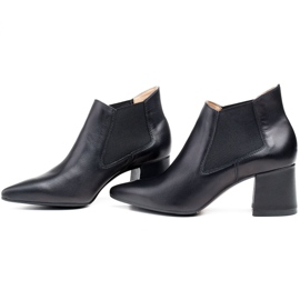 Marco Shoes Botas finas y bajas 1325B con goma negro 3