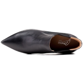 Marco Shoes Botas finas y bajas 1325B con goma negro 4