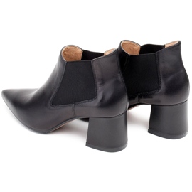 Marco Shoes Botas finas y bajas 1325B con goma negro 7