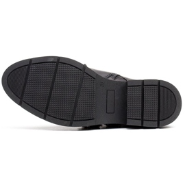 Marco Shoes Botas de mujer con cordones 1364B con doble hebilla negro 8