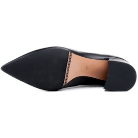 Marco Shoes Botines 1460B slim de piel negra con parte superior de goma negro 6