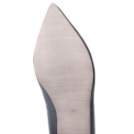 Marco Shoes Lords de piel flor lisa grafito gris 5