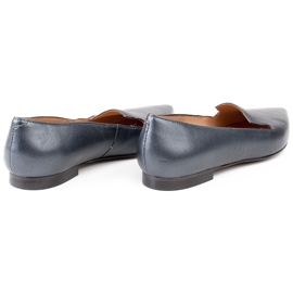 Marco Shoes Lords de piel flor lisa grafito gris 6