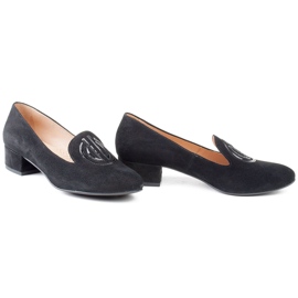 Marco Shoes Zapatos de mujer de ante. Señores negros 2