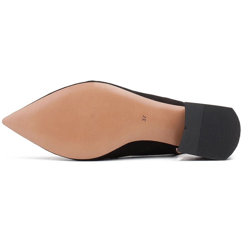 Marco Shoes Sandalias de ante negro con chorros decorativos 1