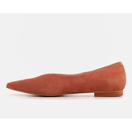 Marco Shoes Bailarinas de albaricoque ante natural naranja 1