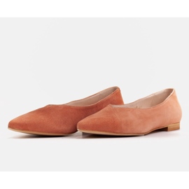Marco Shoes Bailarinas de albaricoque ante natural naranja 2