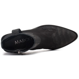 Marco Shoes Botas negras de ante natural sin aislamiento negro 4