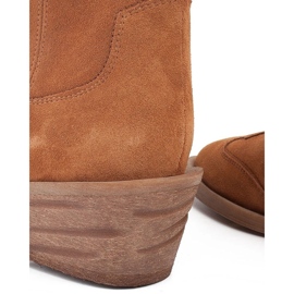 Marco Shoes Botas de cobre de ante natural marrón 3