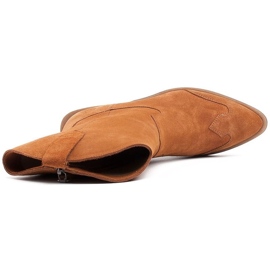 Marco Shoes Botas de cobre de ante natural marrón 4