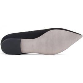 Marco Shoes Bailarinas negras ante natural negro 4