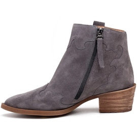 Marco Shoes Botas grises de ante natural sin aislamiento 2