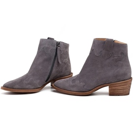 Marco Shoes Botas grises de ante natural sin aislamiento 3