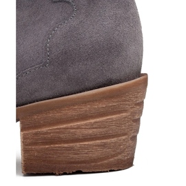 Marco Shoes Botas grises de ante natural sin aislamiento 4
