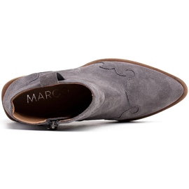 Marco Shoes Botas grises de ante natural sin aislamiento 5
