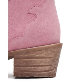 Marco Shoes Bota de ante natural rosa sin aislante rosado 4