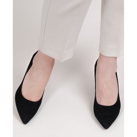 Marco Shoes Salón negro con tacón metalizado 4