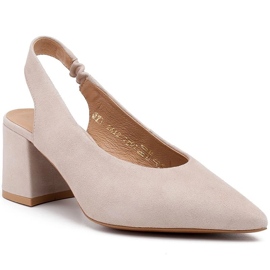 Marco Shoes Sandalias beige 1501P con correa y goma 1