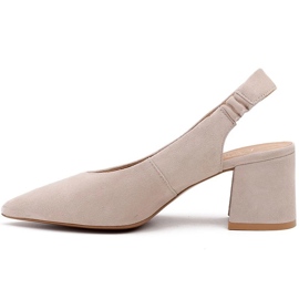 Marco Shoes Sandalias beige 1501P con correa y goma 2