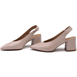 Marco Shoes Sandalias beige 1501P con correa y goma 3