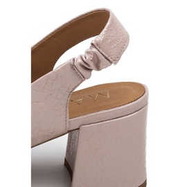 Marco Shoes Sandalias beige 1501P con correa y goma 5