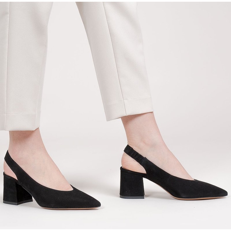 Marco Shoes Sandalias negras 1501P con correa y goma negro 1