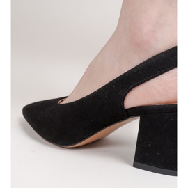 Marco Shoes Sandalias negras 1501P con correa y goma negro 5