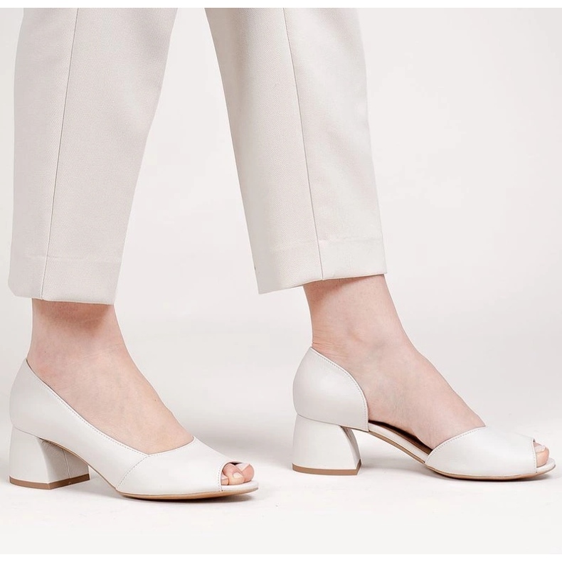 Marco Shoes Salón piel blanca 1505P blanco 1