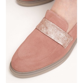 Marco Shoes Zapatos cómodos 1813P rosa empolvado con inserto metálico rosado 6