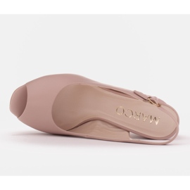 Marco Shoes Sandalias de tacón rosa 3D rosado 4