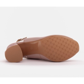 Marco Shoes Sandalias de tacón rosa 3D rosado 5