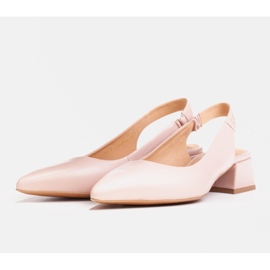 Marco Shoes Sandalias con chorros decorativos nude rosado 5